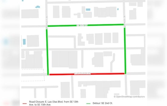 Las Olas Boulevard Reopens After Overnight Repairs in Fort Lauderdale
