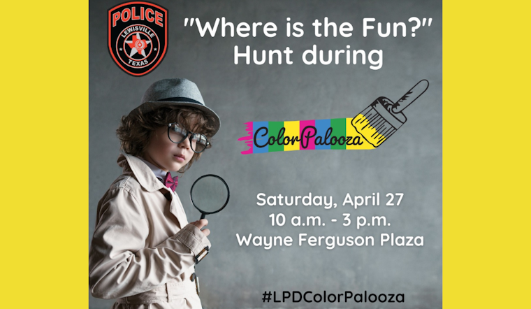 Lewisville Police Department Invites Community to Playful "Where is the Fun?" Hunt at ColorPalooza Festival