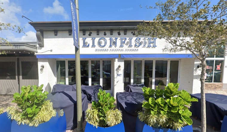 Lionfish on the Ave in Delray Beach Closes Suddenly After Three-Year Tenure