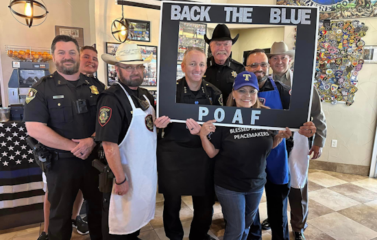 Local Law Enforcement Swaps Handcuffs for Aprons at "Dining for Heroes" Event to Support Fallen Officers' Foundation