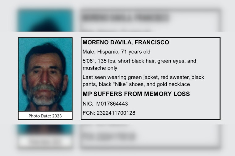 Los Angeles County Sheriff's Department Seeks Public’s Help in Search for Missing Lynwood Man With Memory Loss