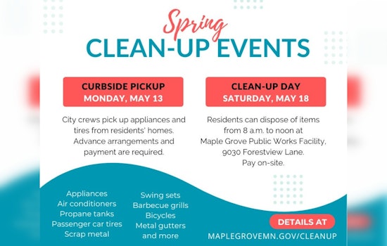 Maple Grove Launches Clean-Up Days to Assist Residents with Spring Decluttering Efforts