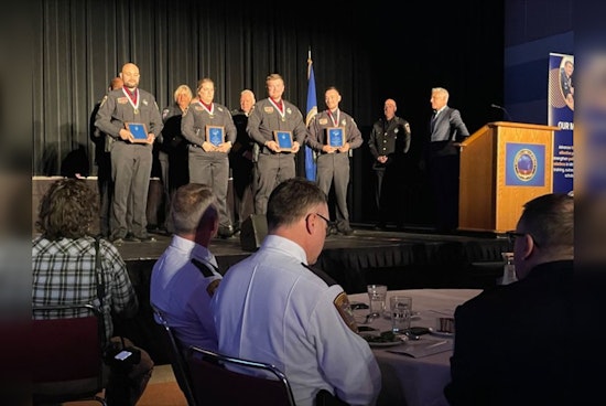 Maple Grove Officers Honored with Lifesaving Award for Saving Teen in Crisis at Minnesota Police Banquet
