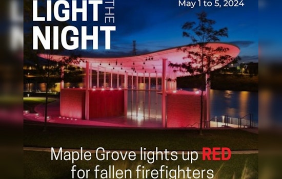 Maple Grove to Join National Tribute Illuminating Town Green in Red to Honor Fallen Firefighter