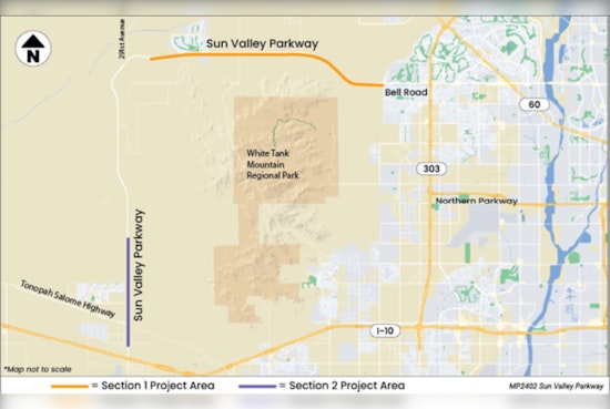 Maricopa County Warns of Traffic Delays Due to Pavement Project on Sun Valley Parkway