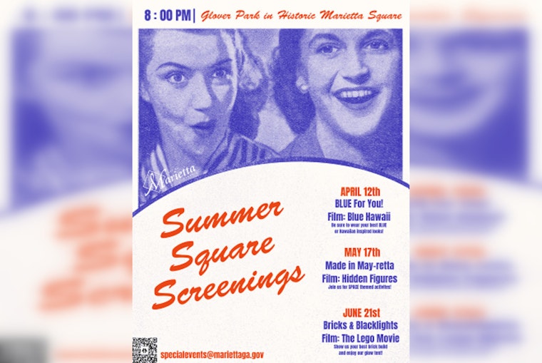 Marietta Parks & Recreation Unveils Outdoor 'Summer Square Screenings' Series at Glover Park