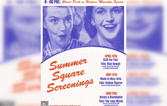 Marietta Parks & Recreation Unveils Outdoor 'Summer Square Screenings' Series at Glover Park