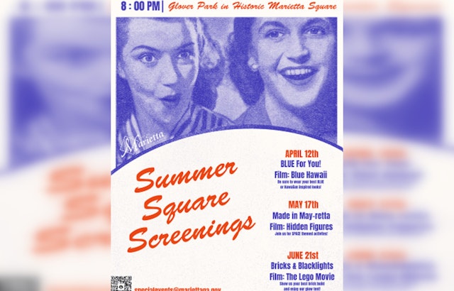 Marietta Parks & Recreation Unveils Outdoor 'Summer Square Screenings' Series at Glover Park