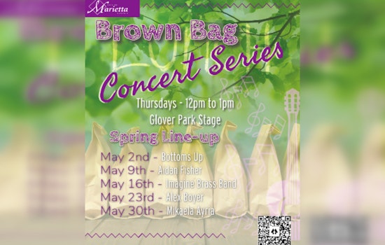 Marietta's Brown Bag Lunchtime Concerts Return in May - Free Midday Music at Glover Park