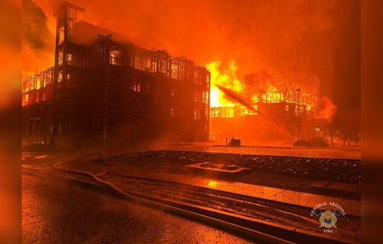 Massive Fire Engulfs Legado Luxury Apartments Construction Site in Prescott Valley, Evacuations Ensue
