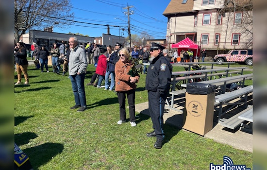 Mayor Wu and BPD Commissioner Long Join Locals for Coffee and Conversation in West Roxbury