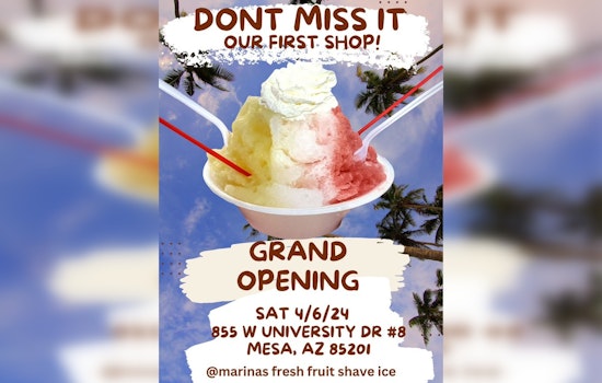 Mesa Entrepreneur Celebrates Grand Opening of Fresh Fruit Shave Ice Store after Pandemic Layoff