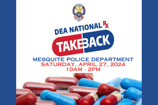 Mesquite Police Invites Community to Combat Opioid Crisis Through National Prescription Drug Take Back Day