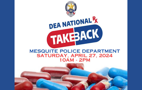 Mesquite Police Invites Community to Combat Opioid Crisis Through National Prescription Drug Take Back Day