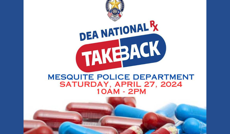 Mesquite Police Invites Community to Combat Opioid Crisis Through National Prescription Drug Take Back Day