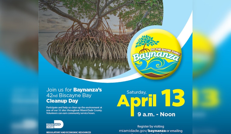 Miami-Dade Celebrates Earth Month with 42nd Annual Baynanza Biscayne Bay Cleanup Day