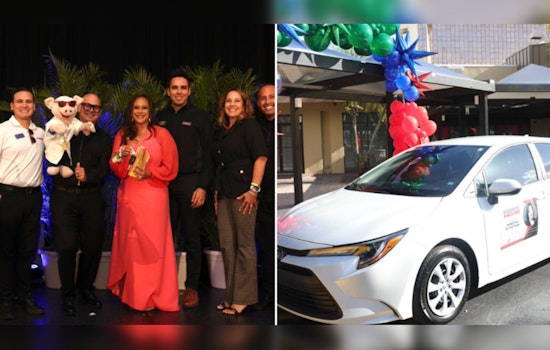 Miami-Dade's Chantal Osborne Celebrates Principal of the Year Award with New Car from Headquarter Toyota