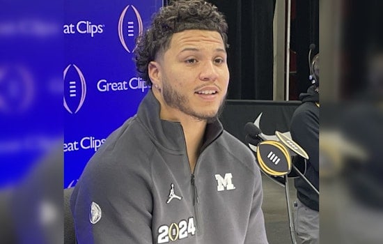 Michigan Football Hero Blake Corum Throws First Pitch at Detroit Tigers Game Before NFL Draft