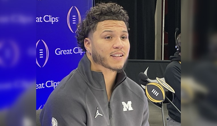 Michigan Football Hero Blake Corum Throws First Pitch at Detroit Tigers Game Before NFL Draft