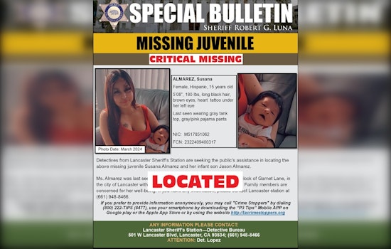 Missing Los Angeles Teen and Baby Found Safe, Community and Sheriff's Efforts Lead to Joyful Reunion