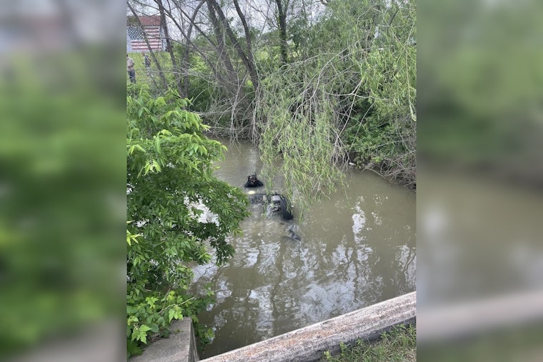 Mysterious Vehicle Submerged Near Pflugerville Sparks Local Curiosity, Traffic Diversions