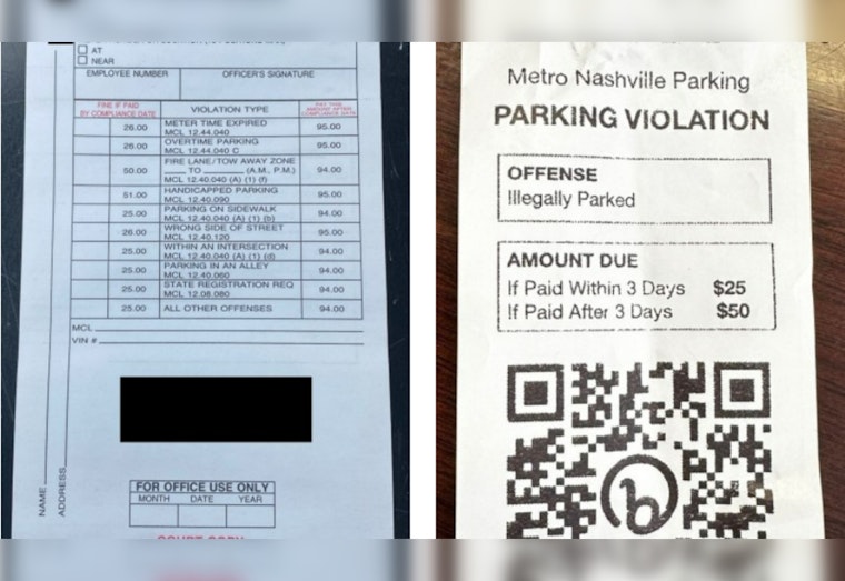 Nashville Fraud Unit Cracks Down on Wave of Fake Parking Ticket Scam in Midtown Hills