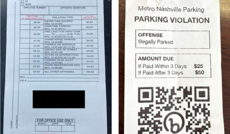 Nashville Fraud Unit Cracks Down on Wave of Fake Parking Ticket Scam in Midtown Hills
