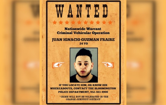 Nationwide Warrant Issued for Suspect Juan Ignacio Guzman Fraire in Bloomington Criminal Case