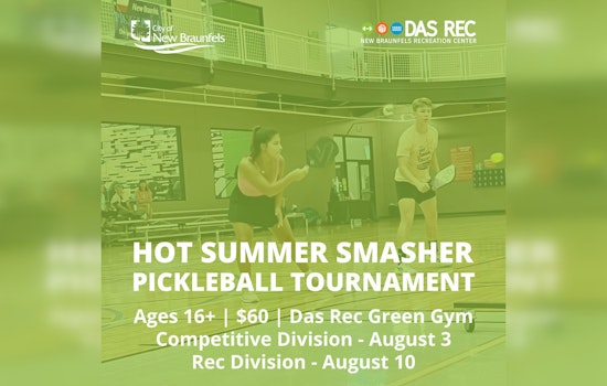 New Braunfels' Annual Hot Summer Smasher Pickleball Tournament Fires Up