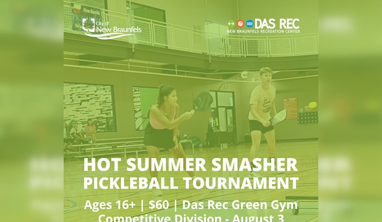 New Braunfels' Annual Hot Summer Smasher Pickleball Tournament Fires Up
