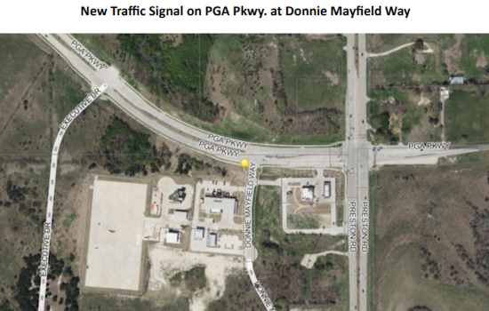 New Traffic Signal Operational at PGA Parkway and Donnie Mayfield Way in Frisco