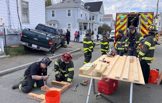 No Injuries Reported as Pickup Truck Slams into Brockton Home, Shaking Community
