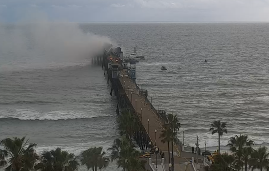 Oceanside Pier Saved from Blaze by Firefighters, Key Areas Sealed for Safety Amid Investigation
