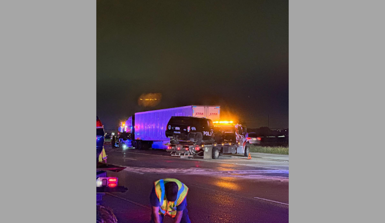 Officer Injured After Toyota Strikes Squad Car on I-45, Dallas Driver Detained for DWI Probe