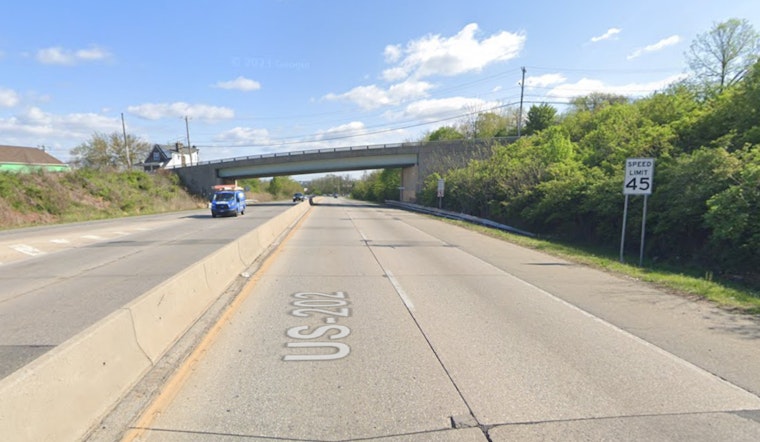 Ongoing Sinkhole Repairs Prompt Lane Closures on U.S. 202 in King of Prussia, Traffic Delays Expected