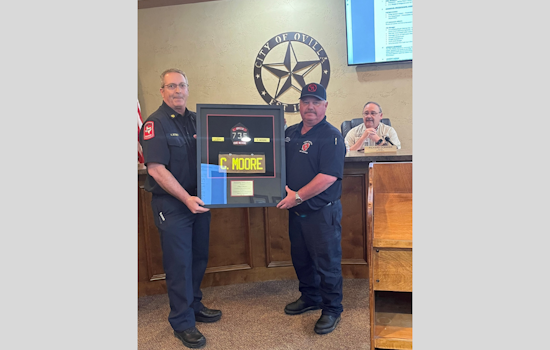 Ovilla Honors Firefighter for 17 Years of Service Amid Promotion to Glenn Heights Deputy Fire Chief