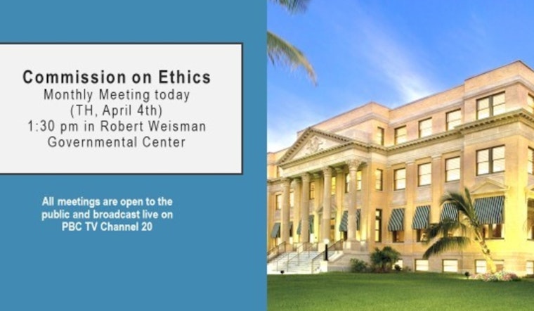 Palm Beach County Commission on Ethics Appoints Michael H. Kugler, Addresses Legislative Concerns