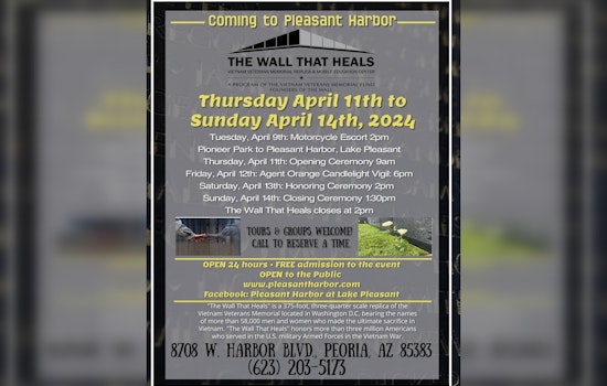 Peoria Pays Homage to Fallen Heroes with Vietnam War Memorial Replica, "The Wall That Heals"