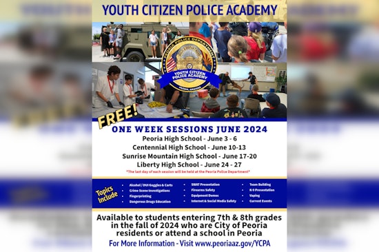 Peoria Police Invite Local Youth to Experience Law Enforcement Life at Citizen Academy