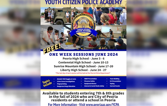 Peoria Police Invite Local Youth to Experience Law Enforcement Life at Citizen Academy