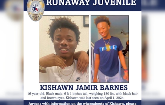 Pflugerville Police Seek Public's Help in Locating Missing Teen Kishawn Jamir Barnes