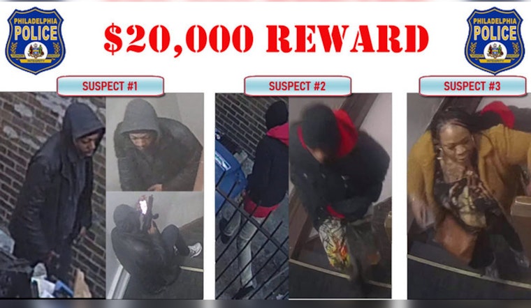 Philadelphia Police Offer $20,000 Reward for Info on Suspects in 15th District Double Shooting