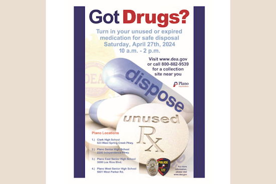 Plano Police Collaborate with DEA for National Prescription Drug Take Back Day on April 27