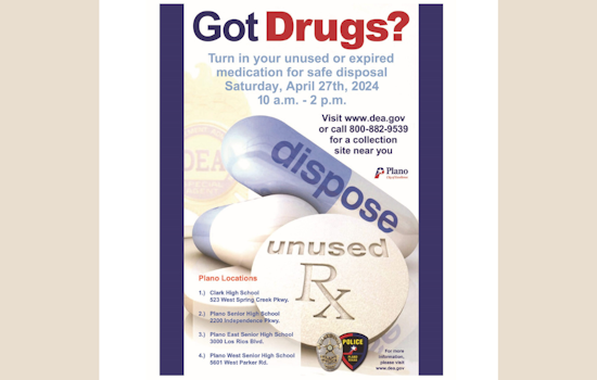 Plano Police Collaborate with DEA for National Prescription Drug Take Back Day on April 27