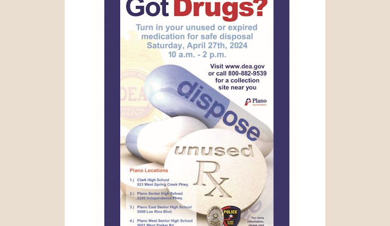 Plano Police Collaborate with DEA for National Prescription Drug Take Back Day on April 27