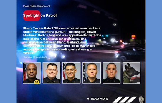 Plano Teenager Charged with Evading Arrest After High-Speed Chase Involving Stolen Vehicle