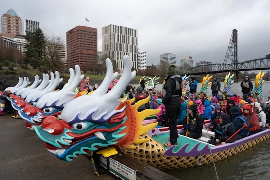 Portland Comes Alive with Dragon Boat Racing Rituals at Willamette River Waterfront