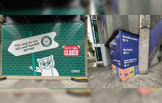 Portland Unveils New Wayfinding Project at Downtown SmartPark Garage to Support Local Businesses