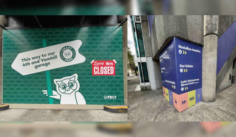 Portland Unveils New Wayfinding Project at Downtown SmartPark Garage to Support Local Businesses