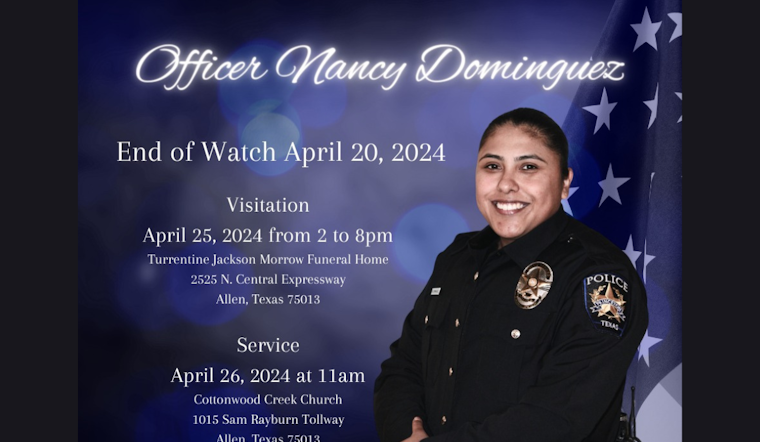 Princeton Community to Honor Fallen Officer Nancy Dominguez with Graveside Service Today; Traffic Delays Expected